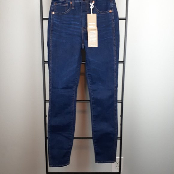 NWT Madewell 10" High-Rise Skinny Jeans in Tarren Wash Size 23 - Picture 6 of 8